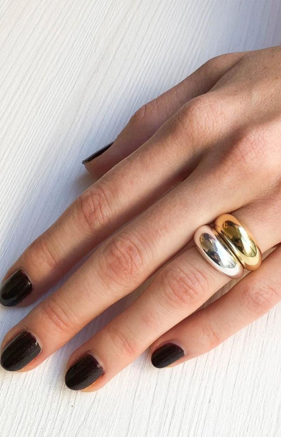 Bijoux Nina Kastens Jewelry | Bague Moyenne Chunky Argent