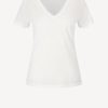 Vetements Vince | T-Shirt Essential V En Blanc Optique