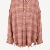 Vetements R13 | Blouse Shredded En Rose Overdye