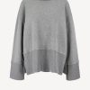 Vetements Closed | Pull A Col Roule En Grey Heather
