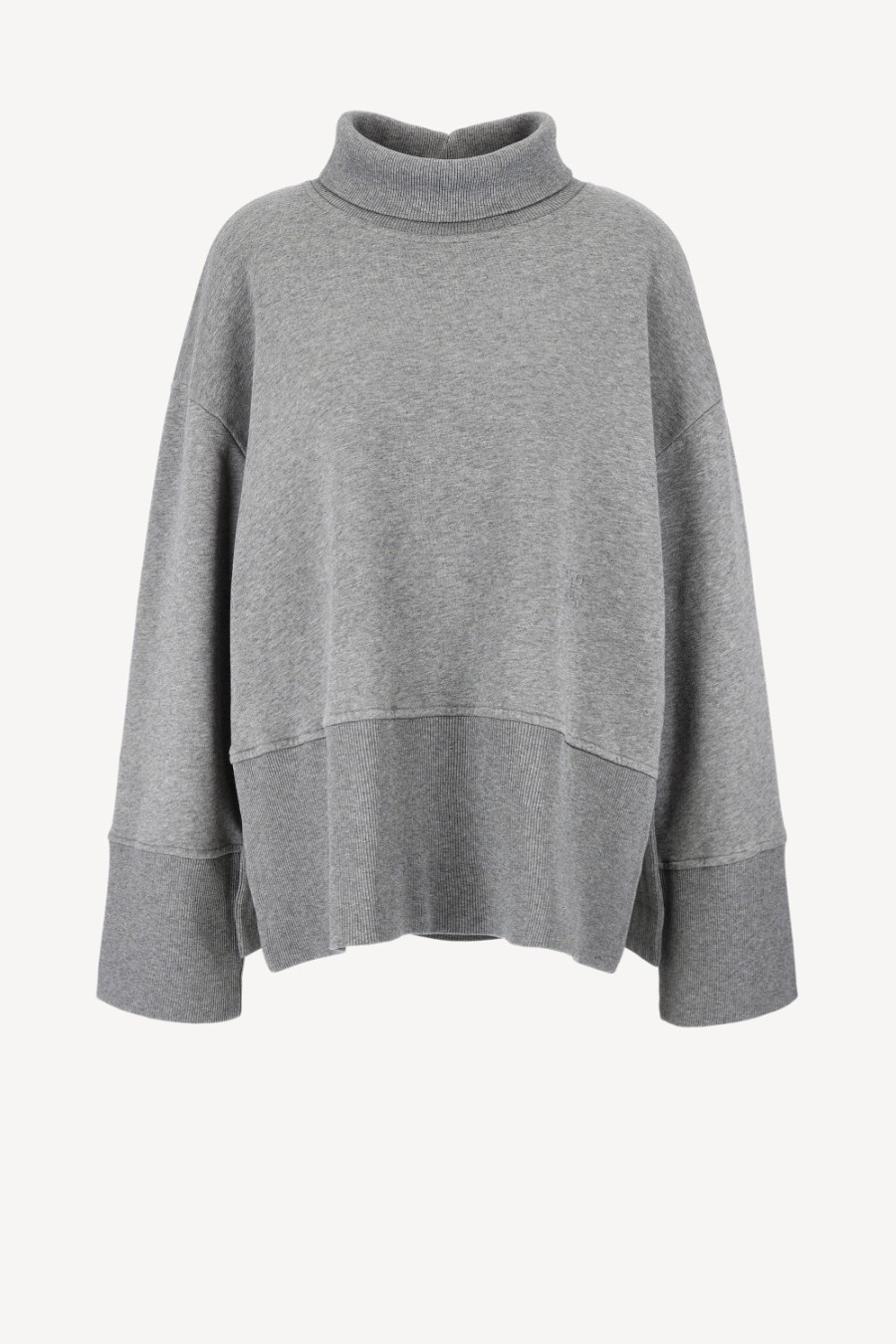 Vetements Closed | Pull A Col Roule En Grey Heather