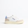 Chaussures Autry | Baskets 01 Low Suede En Blanc/Vista
