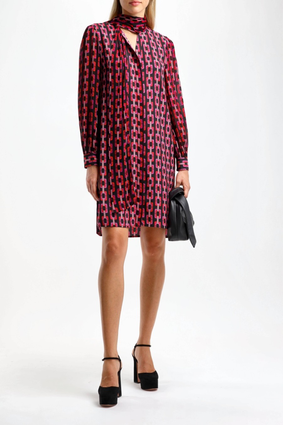 Vetements Diane von Furstenberg | Robe Prue En Chaine Rouge