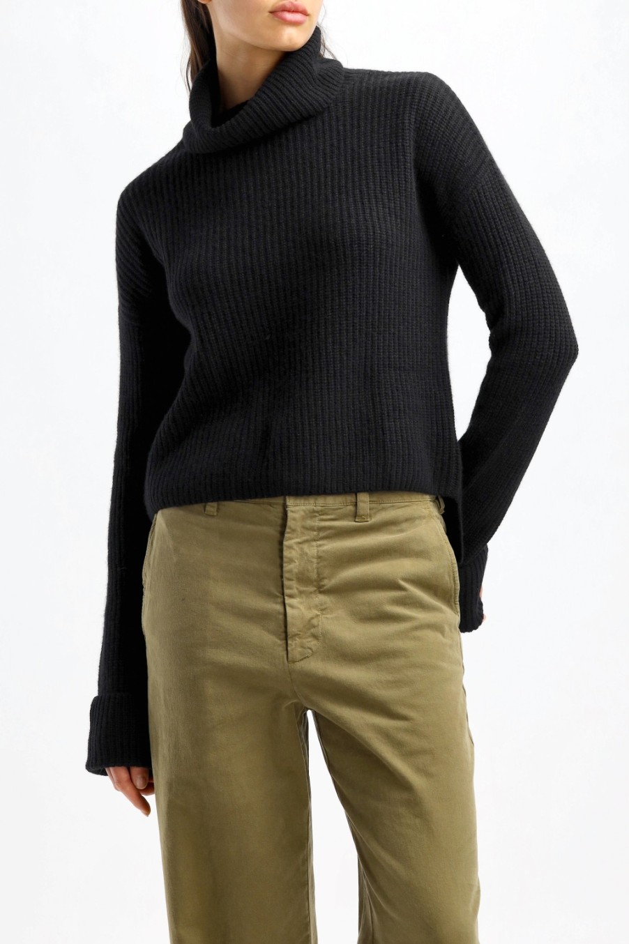 Vetements Van Kukil | Pull Valentina En Noir Ebene