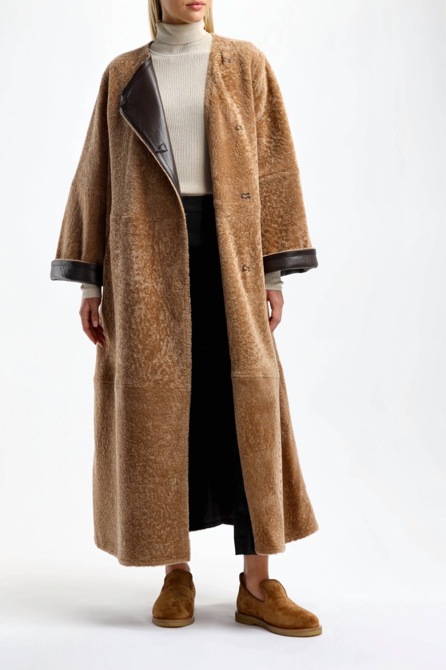 Vetements by Malene Birger | Manteau Sandras En Brun Tabac