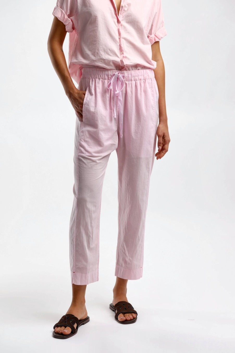 Vetements Xirena | Pantalon Draper En Pink Dew