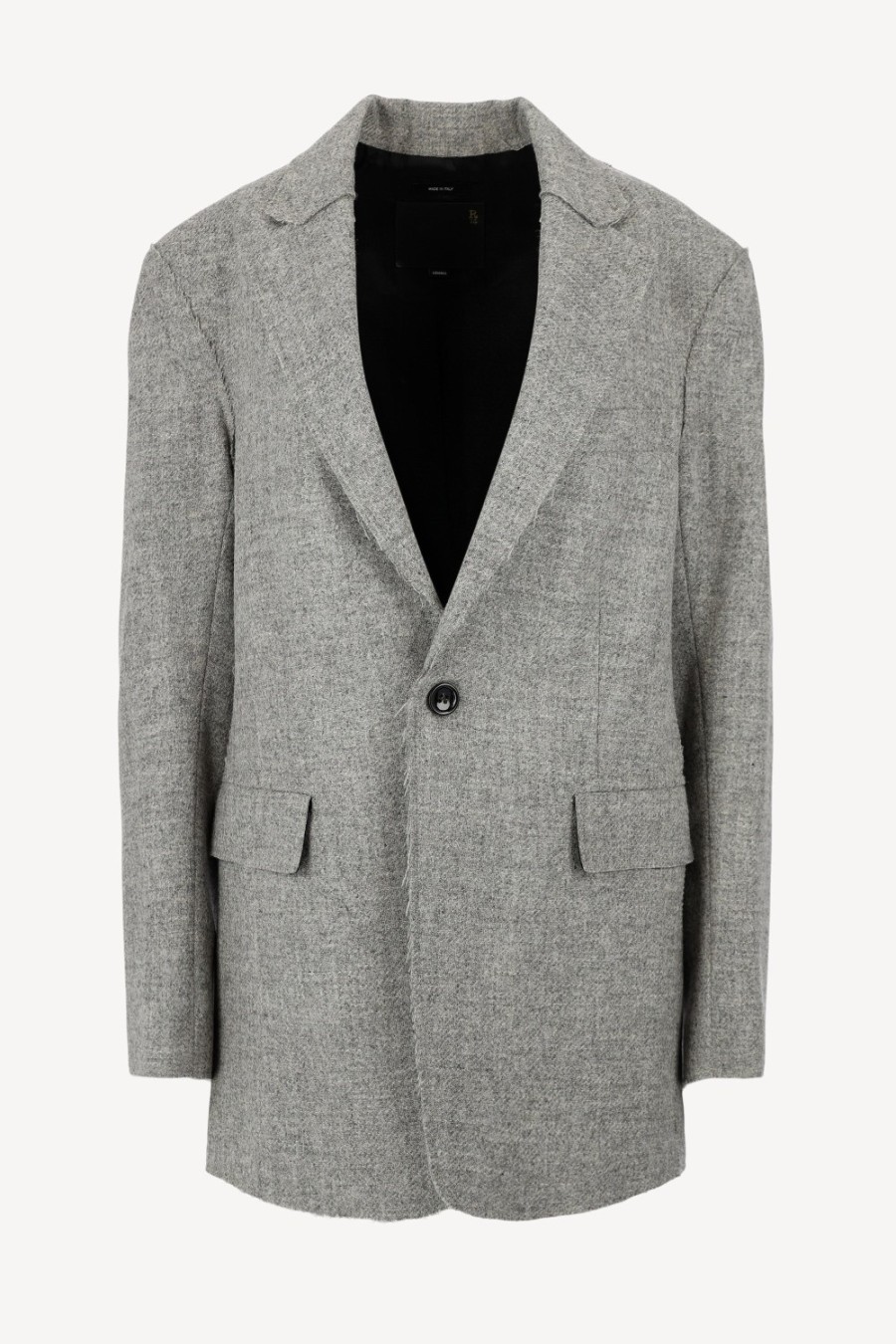 Vetements R13 | Blazer Raw Cut En Gris Heather