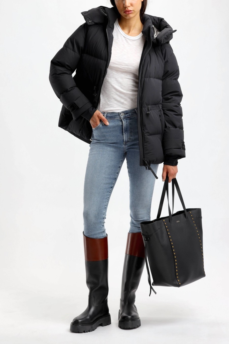 Vetements Woolrich | Veste Tampon Matt En Noir