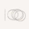Bijoux Magda Butrym | Set De 5 Bracelets Hoop En Argent