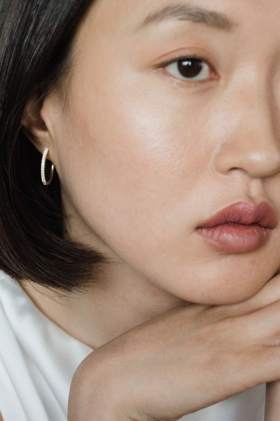 Bijoux Nina Kastens Jewelry | Hoops Diamond En Or Jaune