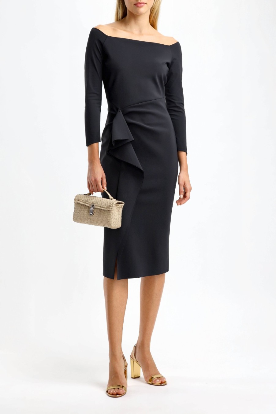 Vetements Chiara Boni | Robe Tushana En Noir