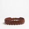Accessoires Altuzarra | Ceinture Skinny Braid En Cognac