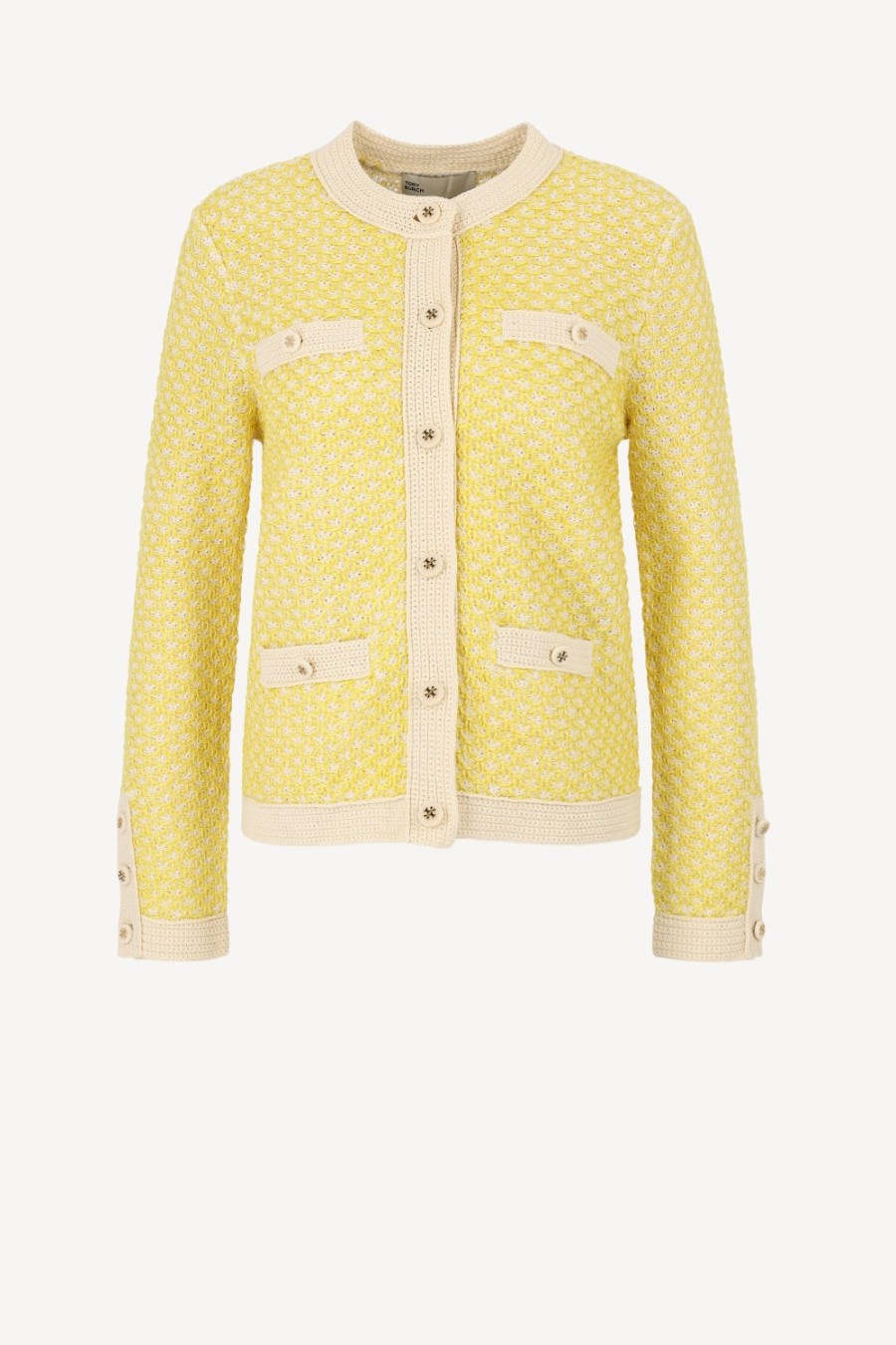 Vetements Tory Burch | Cardigan Kendra En Jaune/Francais