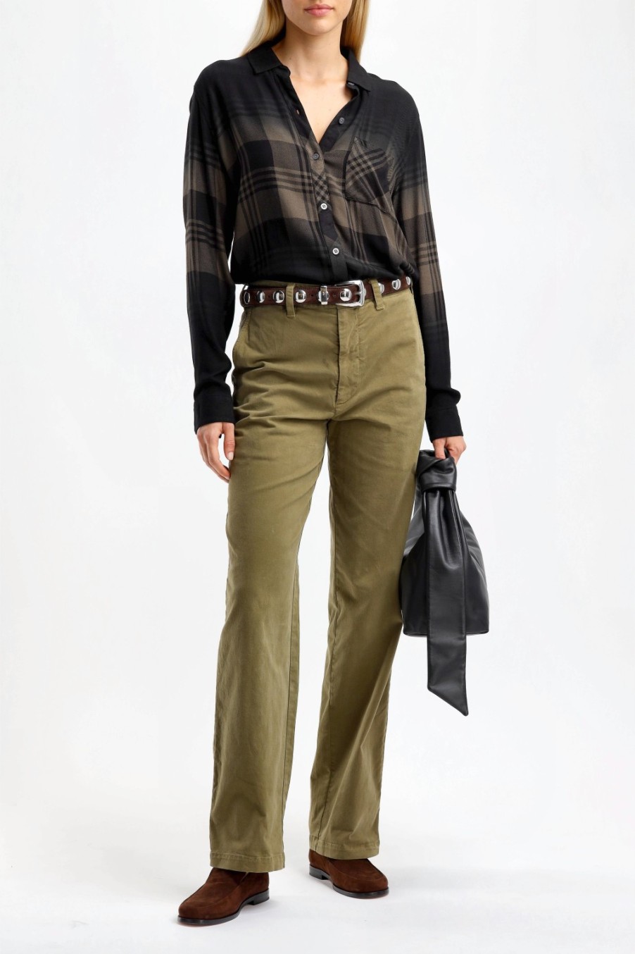 Vetements Rails | Blouse Hunter En Olive/Noir