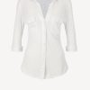 Vetements James Perse | Manchette Longue Contrast Panel En Blanc