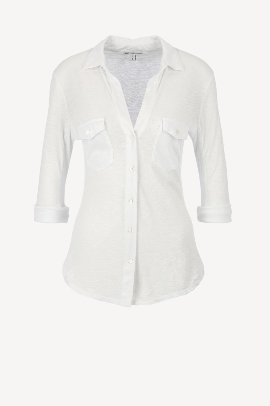 Vetements James Perse | Manchette Longue Contrast Panel En Blanc