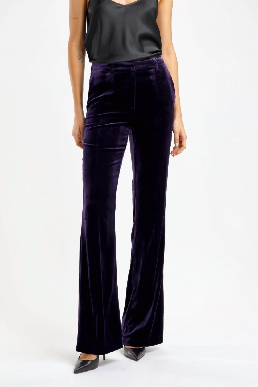 Vetements DMN | Pantalon En Velours Paula En Violet