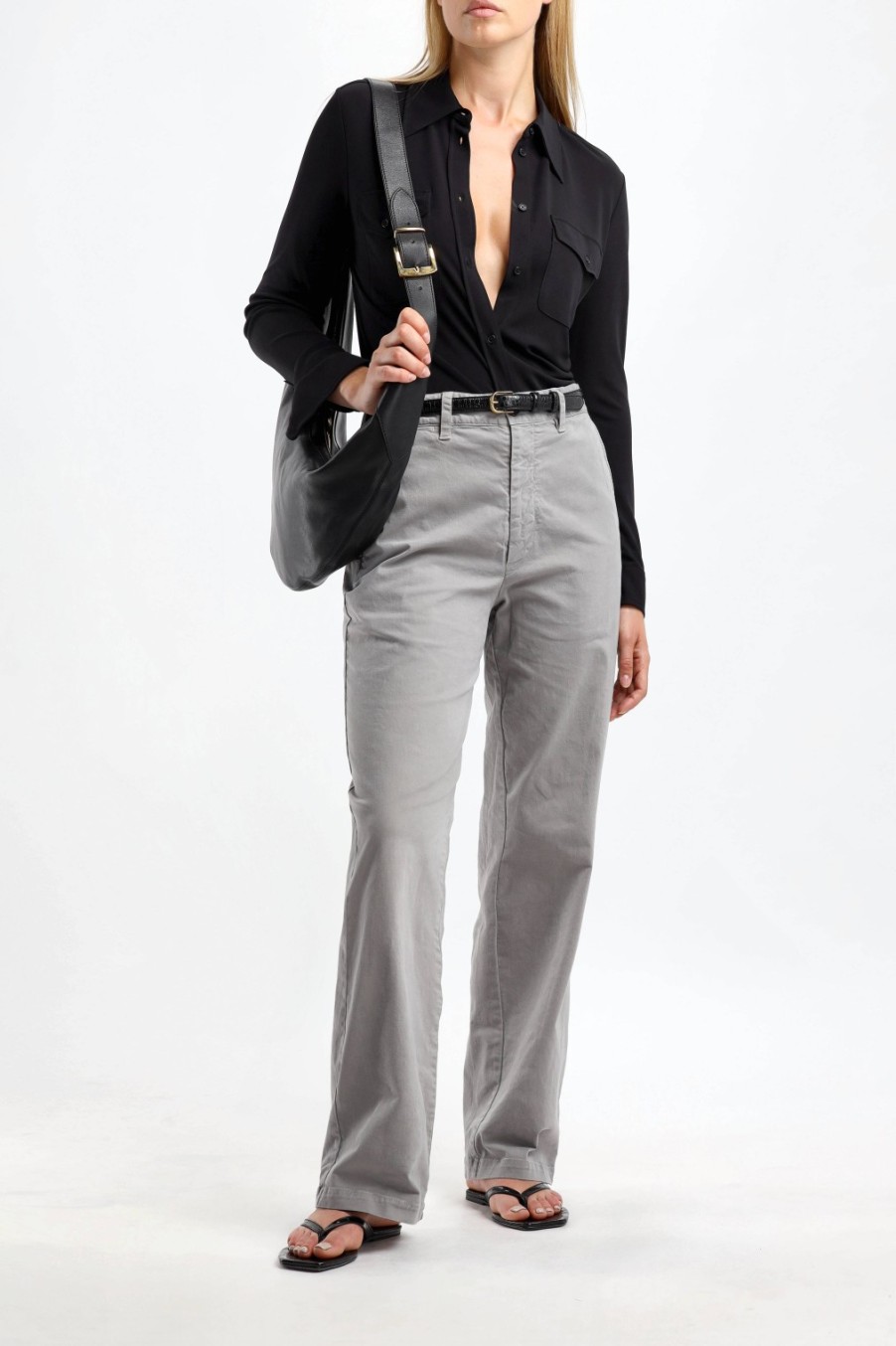 Vetements Nili Lotan | Pantalon Eliot Boy En Gris