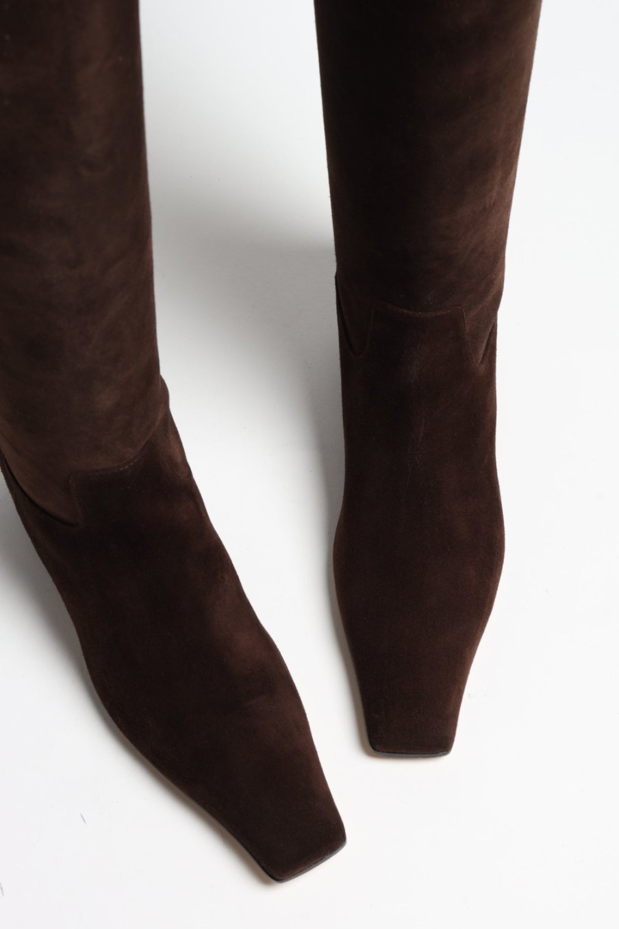 Chaussures Khaite | Bottes Knee High Marfa A Coffee