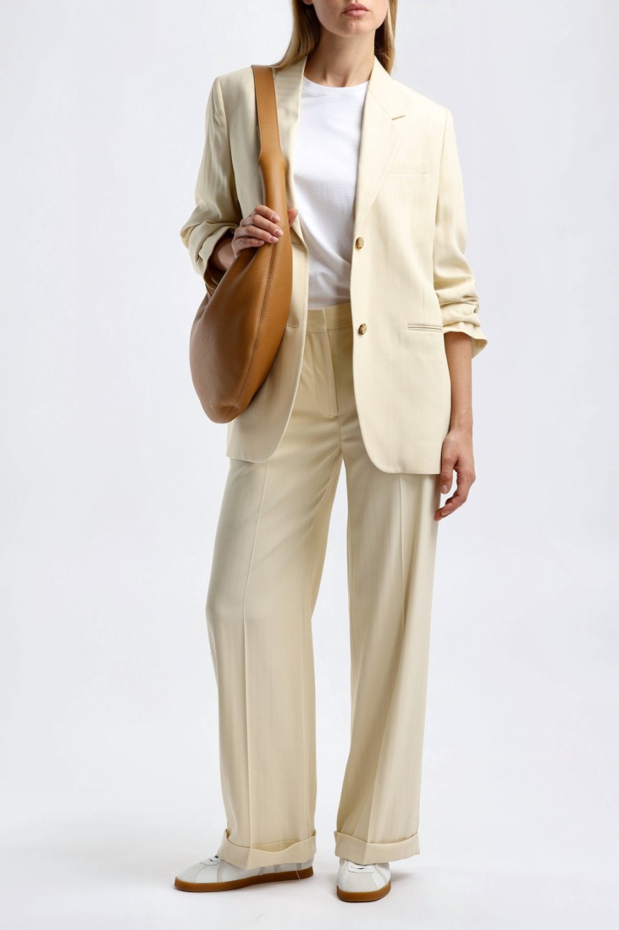 Vetements Toteme | Pantalon Herringbone En Sable