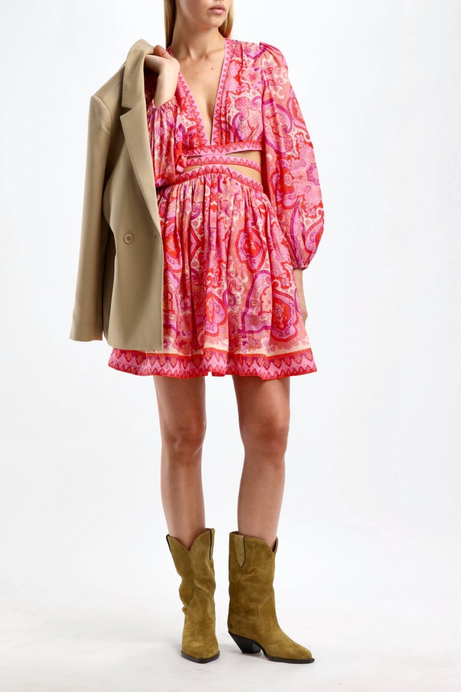 Vetements Zimmermann | Robe Halcyon En Rose/Violet