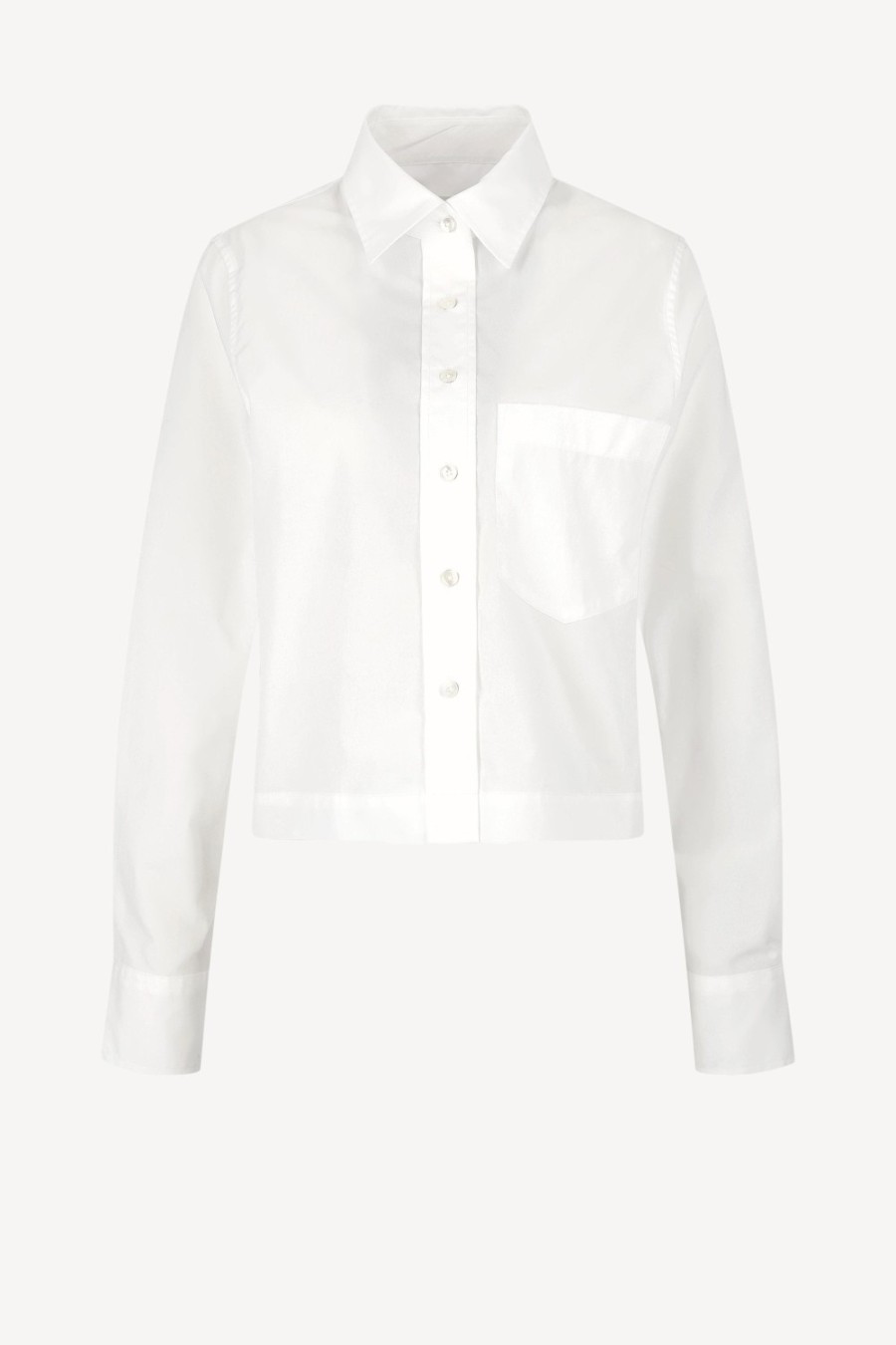 Vetements Closed | Blouse Cropped En Blanc