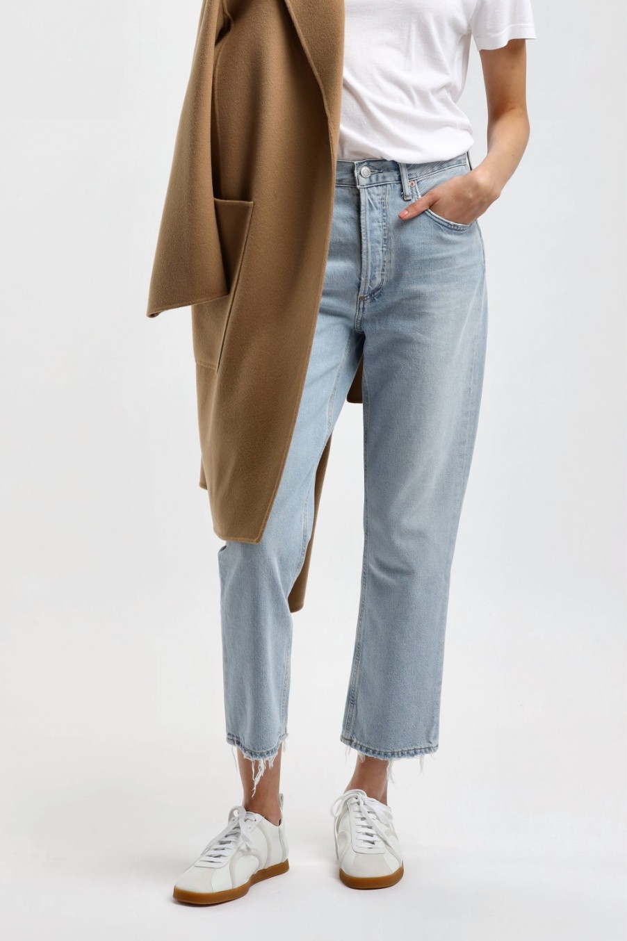 Vetements Agolde | Jeans Riley Crop Dans Reputation