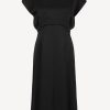 Vetements Agnona | Robe Heavy Seersucker Noire
