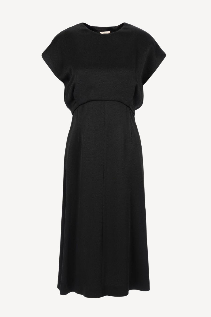 Vetements Agnona | Robe Heavy Seersucker Noire