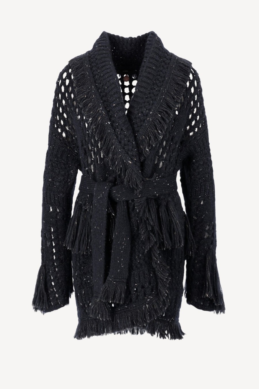 Vetements Alanui | Cardigan Astral En Bleu Nuit