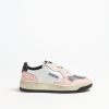 Chaussures Autry | Baskets Super Vintage En Blanc/Rose