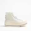 Chaussures R13 | Baskets Montantes En Ecru