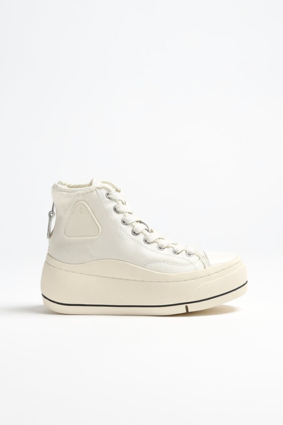 Chaussures R13 | Baskets Montantes En Ecru