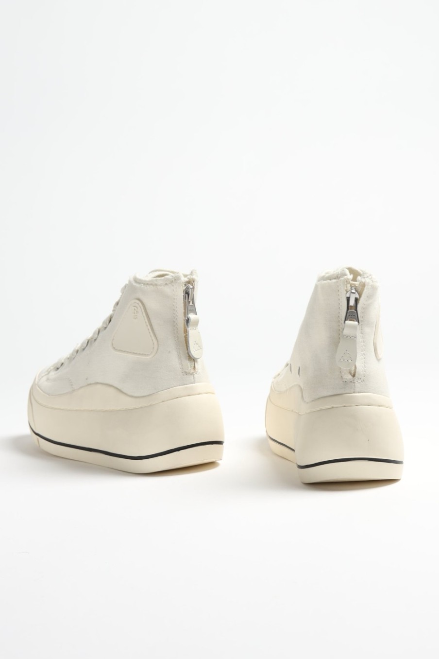 Chaussures R13 | Baskets Montantes En Ecru