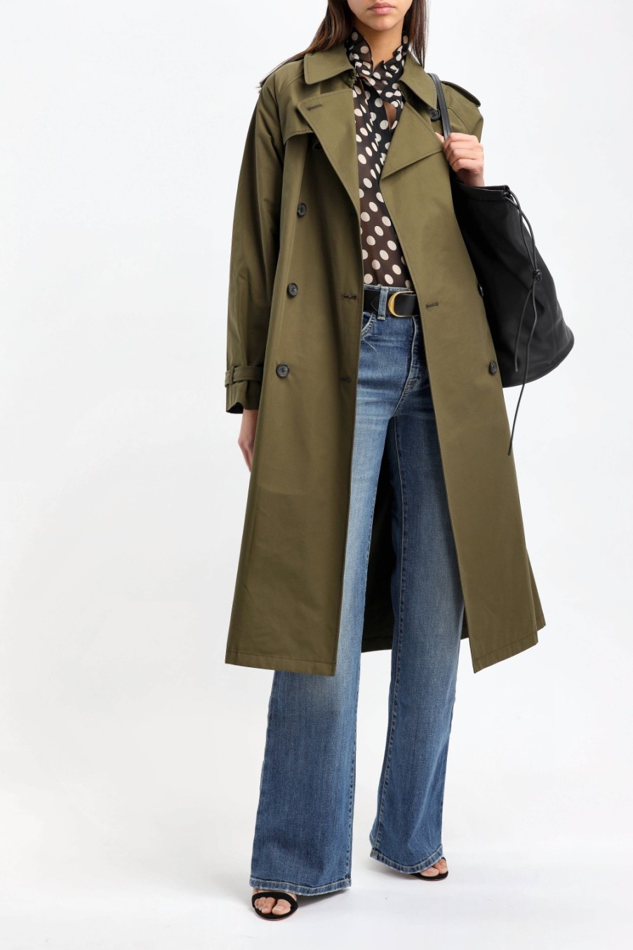 Vetements Nili Lotan | Trench-Coat Tanner En Olive