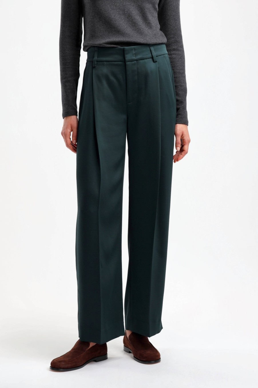 Vetements Vince | Pantalon Wide Leg In Deep Hunter