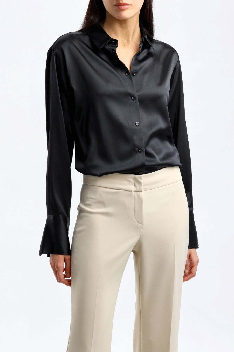 Vetements Frame | Blouse The Standard En Noir