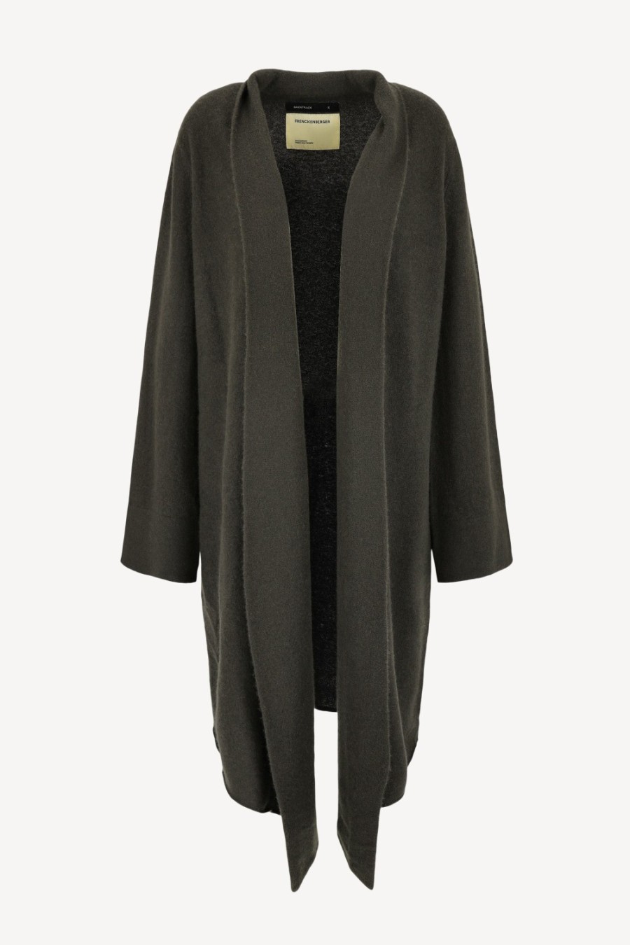 Vetements Frenckenberger | Cardigan Long Cross In Noir Olive