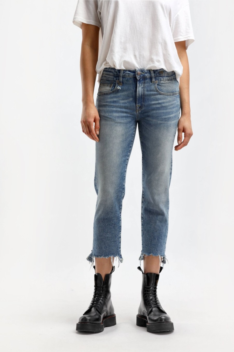 Vetements R13 | Jeans Boy Straight W Rips En Jasper