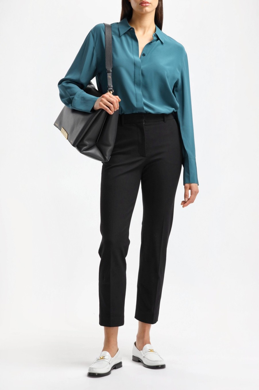 Vetements Joseph | Pantalon Coleman Gabardine Stretch En Noir