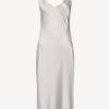 Vetements Nili Lotan | Robe Midi Cami En Gris Tempete