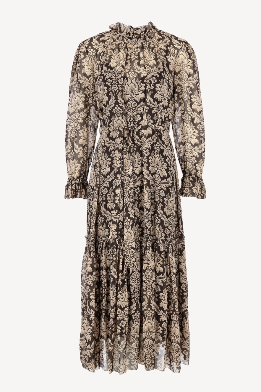 Vetements Zimmermann | Robe Lantern En Damas Noir