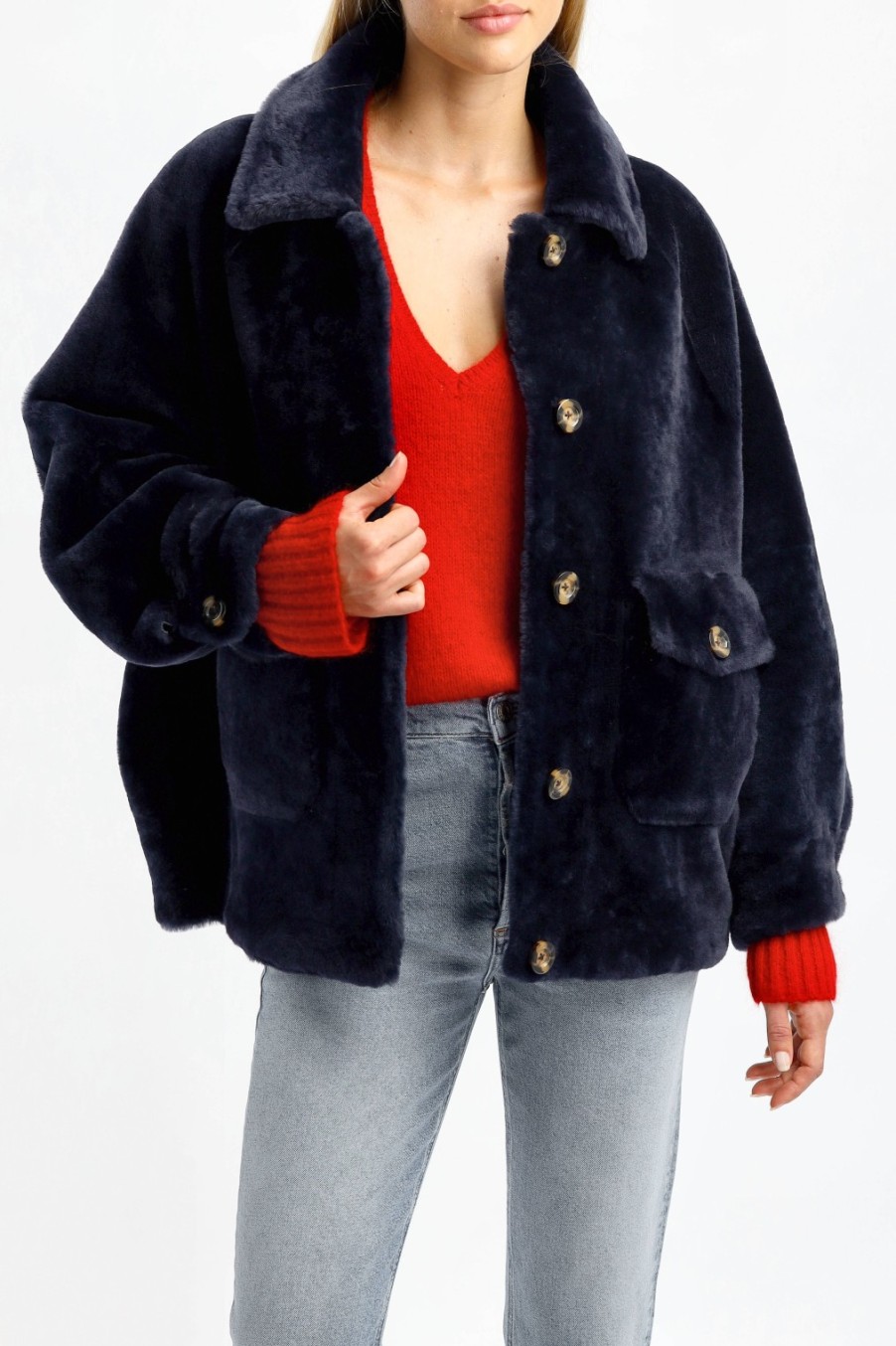 Vetements Jadia | Veste Billy En Bleu Fonce