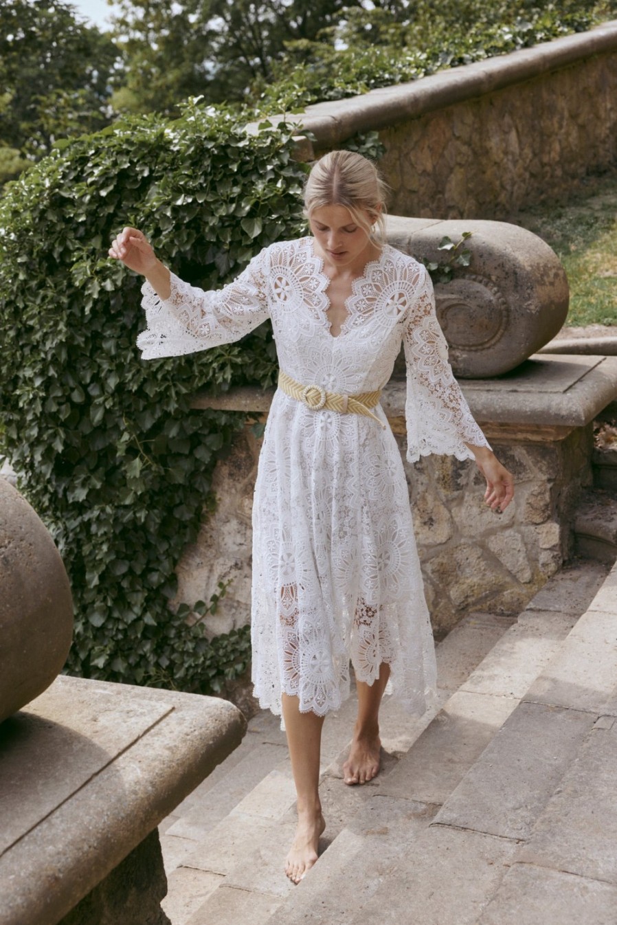 Vetements Zimmermann | Robe Chintz Dolly En Ivoire