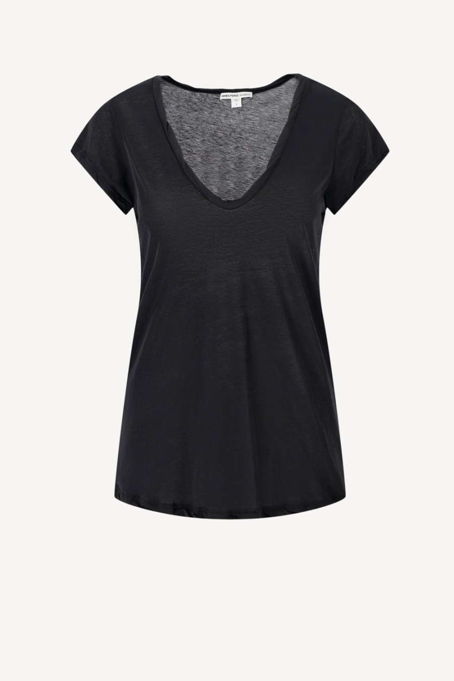 Vetements James Perse | T-Shirt Deep V En Noir