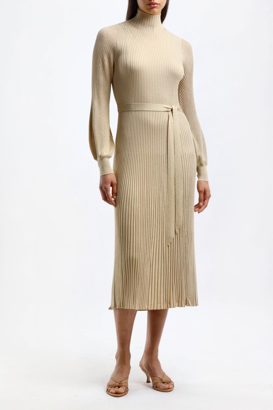 Vetements Zimmermann | Robe Midi Luminosity En Or