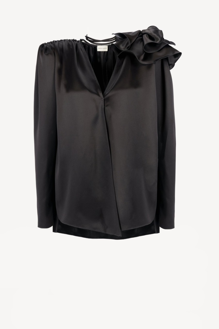 Vetements Magda Butrym | Blouse Flower En Noir