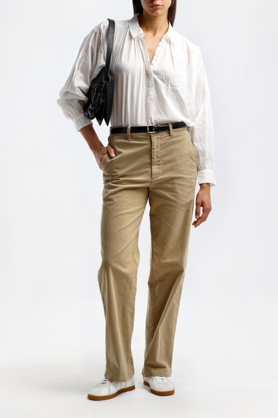 Vetements Nili Lotan | Pantalon Eliot Boy In Latte