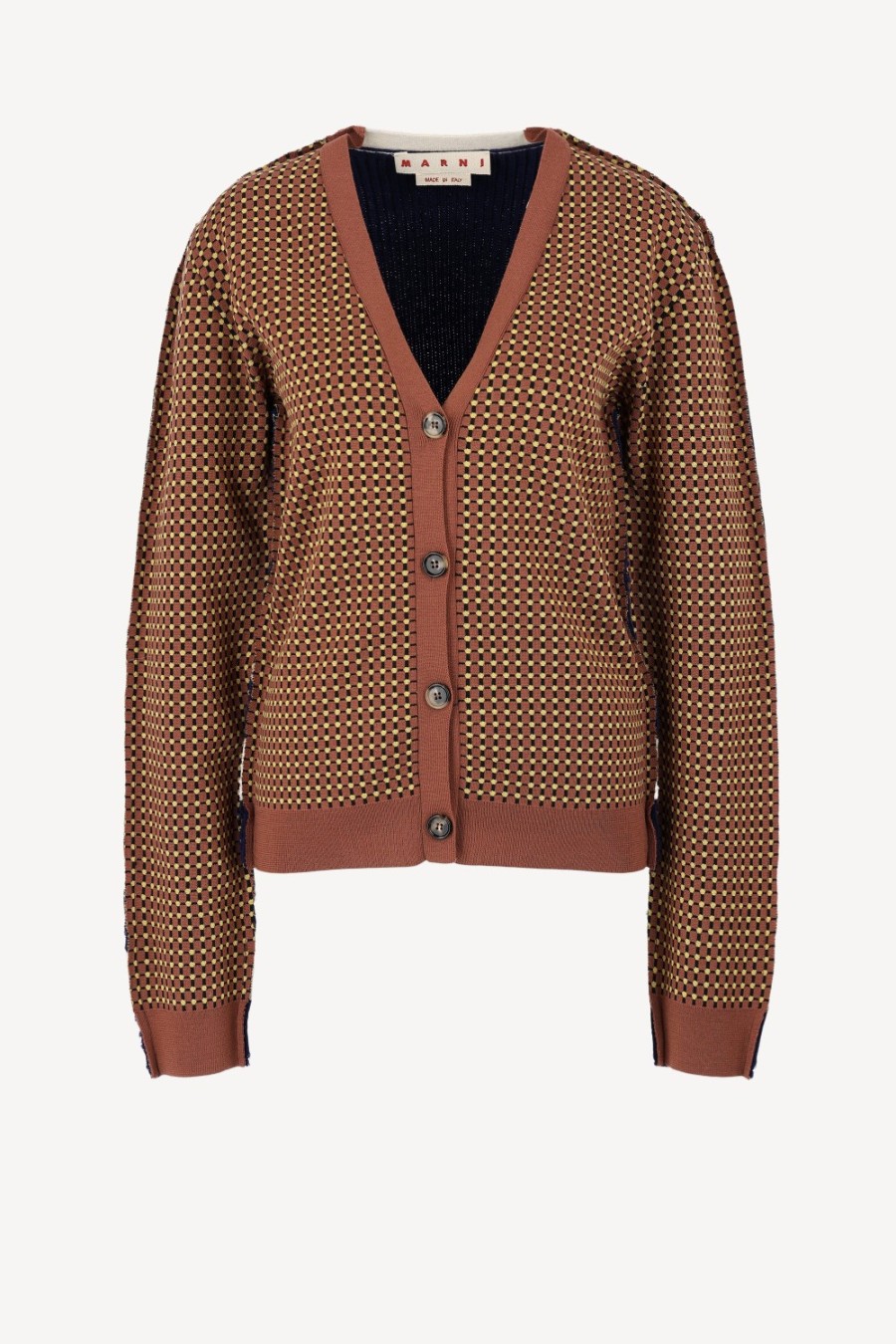 Vetements Marni | Cardigan Iconic Half & Half En Multi