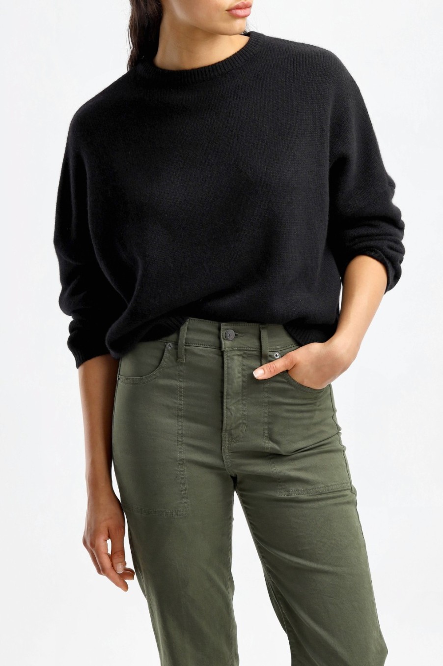 Vetements Van Kukil | Pull-Over Oaklynn En Noir Ebene